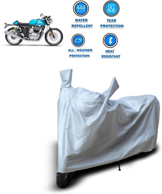 CODOKI Two Wheeler Cover for Royal Enfield(Continental GT, Silver)