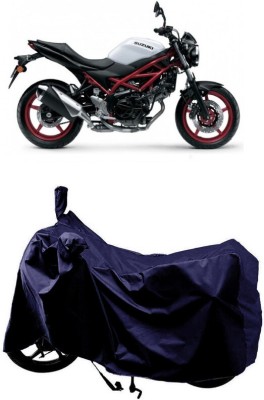 SUGASHRI Waterproof Two Wheeler Cover for Suzuki(SV650 BS6, Blue)