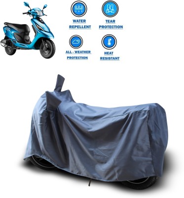 GOSHIV-car and bike accessories Waterproof Two Wheeler Cover for TVS(Scooty Zest 110, Grey)