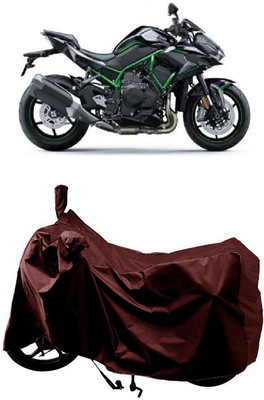 SUGASHRI Waterproof Two Wheeler Cover for Kawasaki(ZH2, Maroon)