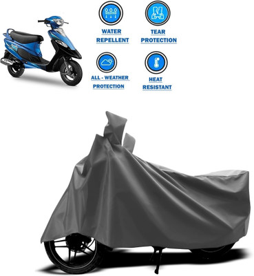 CODOKI Two Wheeler Cover for TVS(Scooty Pep+, Grey)