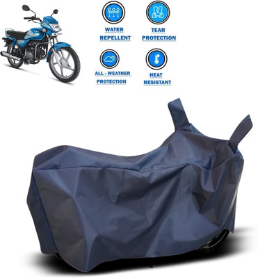PAGORA Two Wheeler Cover for Hero(HF Deluxe Eco, Blue)