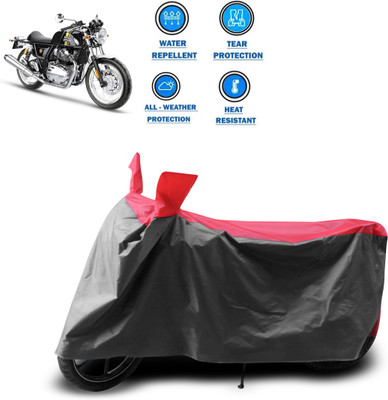 GOSHIV-car and bike accessories Two Wheeler Cover for Royal Enfield(Continental GT 650, Grey)