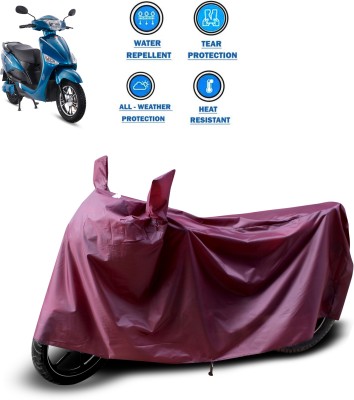 CODOKI Waterproof Two Wheeler Cover for Hero(Electric Optima, Maroon)