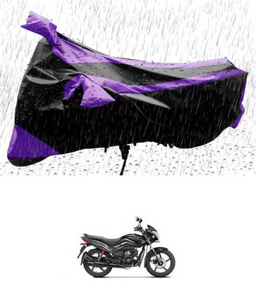 RONISH Waterproof Two Wheeler Cover for Hero(Passion Xpro, Purple, Black)
