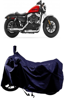 SUGASHRI Waterproof Two Wheeler Cover for Harley Davidson(Forty Eight, Blue)