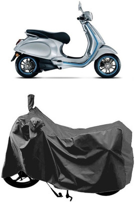 SUGASHRI Waterproof Two Wheeler Cover for Vespa(Piaggio Elettrica, Grey)
