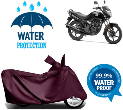 Mdstar Waterproof Two Wheeler Cover for Honda(CB Unicorn, Maroon)