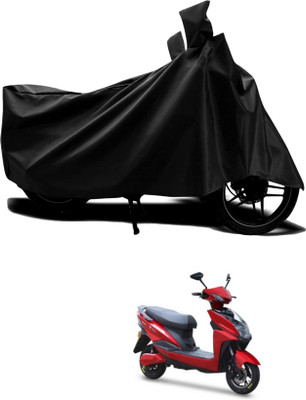 SK AUTO Two Wheeler Cover for Techo Electra(Raptor, Black)