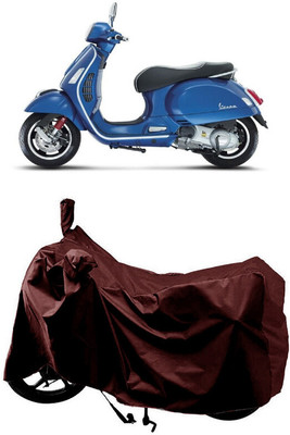 SUGASHRI Waterproof Two Wheeler Cover for Vespa(GTS 300 BS6, Maroon)