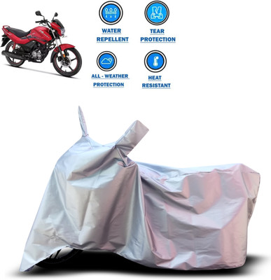 GOSHIV-car and bike accessories Two Wheeler Cover for Hero(Silver)