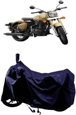 SUGASHRI Waterproof Two Wheeler Cover for Royal Enfield(Classic 350 Signals, Blue)