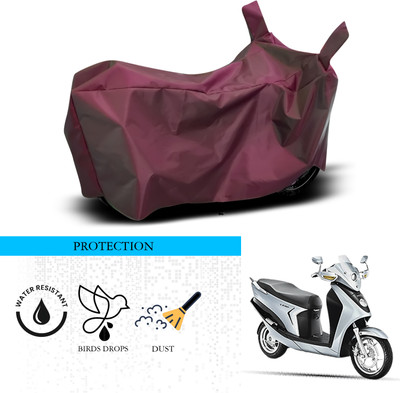 ANTHUB Waterproof Two Wheeler Cover for Hero(Leap Hybrid SES, Maroon)