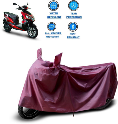 PAGORA Waterproof Two Wheeler Cover for Okinawa(i-Praise, Maroon)