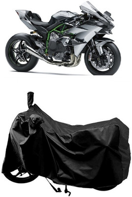 SUGASHRI Waterproof Two Wheeler Cover for Kawasaki(Ninja H2R, Black)