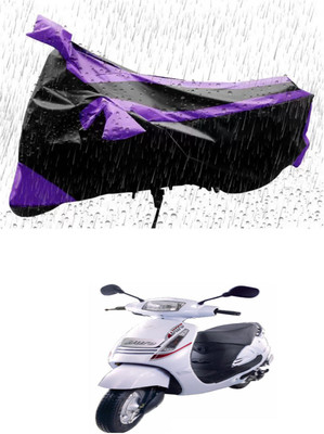 RONISH Waterproof Two Wheeler Cover for Mahindra(Duro 125, Purple, Black)