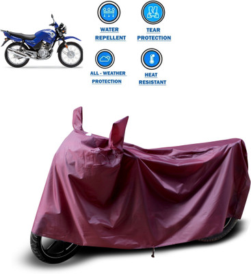 PAGORA Waterproof Two Wheeler Cover for Yamaha(YBR 125, Maroon)