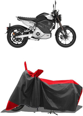 SUGASHRI Waterproof Two Wheeler Cover for Revolt(RV Cafe Racer, Red, Black)