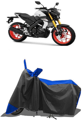 SUGASHRI Waterproof Two Wheeler Cover for Yamaha(MT-15 BS6, Blue, Black)