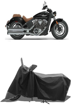 SUGASHRI Waterproof Two Wheeler Cover for Indian(Scout, Grey, Black)
