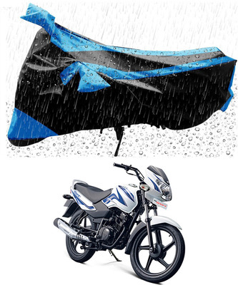 Mdstar Waterproof Two Wheeler Cover for TVS(Sport ES, Blue, Black)
