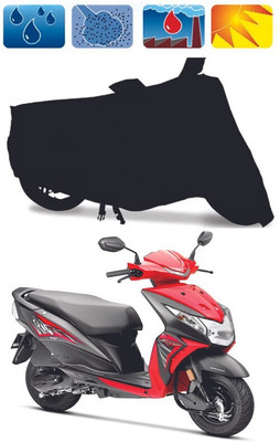 Mdstar Waterproof Two Wheeler Cover for Honda(Dio, Black)