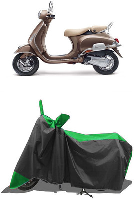 SUGASHRI Waterproof Two Wheeler Cover for Vespa(Elegante 150 BS6, Green, Black)
