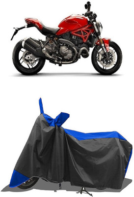 SUGASHRI Waterproof Two Wheeler Cover for Ducati(Monster 82, Blue, Black)