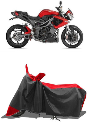 SUGASHRI Waterproof Two Wheeler Cover for DSK Benelli(TNT R, Red, Black)