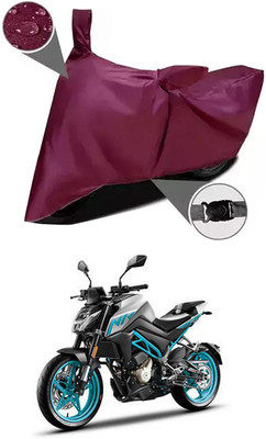 Mdstar Waterproof Two Wheeler Cover for CFMoto(300NK, Maroon)