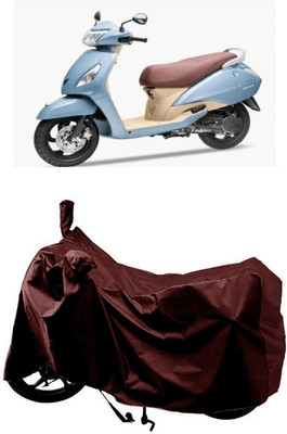 SUGASHRI Waterproof Two Wheeler Cover for TVS(Jupiter Grande, Maroon)