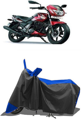 SUGASHRI Waterproof Two Wheeler Cover for TVS(Flame DS 125, Blue, Black)