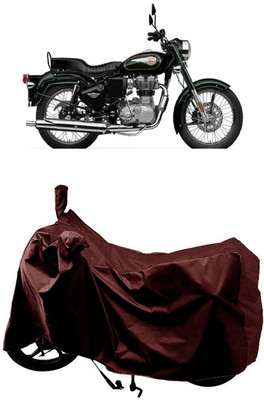 SUGASHRI Waterproof Two Wheeler Cover for Royal Enfield(Standardv, Maroon)