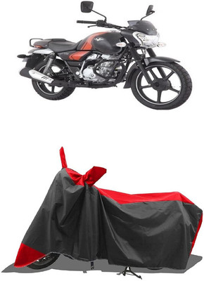 SUGASHRI Waterproof Two Wheeler Cover for Bajaj(V12, Red, Black)