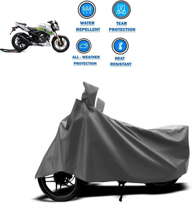 CODOKI Two Wheeler Cover for TVS(Apache RTR 200 Fi E100, Grey)