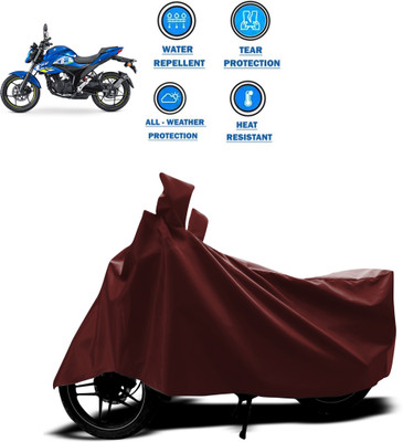 GOSHIV-car and bike accessories Waterproof Two Wheeler Cover for Suzuki(Gixxer, Maroon)