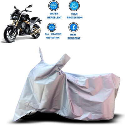 PAGORA Two Wheeler Cover for Mahindra(Mojo, Silver)