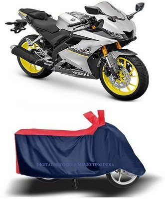DSAMI Two Wheeler Cover for Yamaha(YZF-R15 V3 New BS6, Blue)