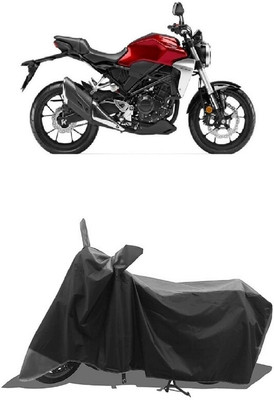 SUGASHRI Waterproof Two Wheeler Cover for Honda(CB300R, Grey, Black)