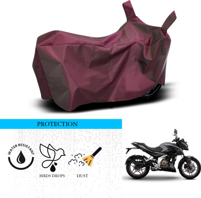 ANTHUB Waterproof Two Wheeler Cover for Bajaj(Pulsar 180NS, Maroon)