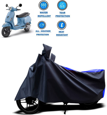 CODOKI Two Wheeler Cover for Piaggio(Vespa LX 125, Blue)