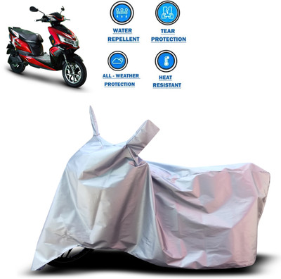 CODOKI Two Wheeler Cover for Okinawa(i-Praise, Silver)