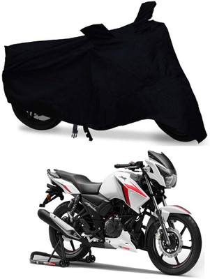 HYBRIDS COLLECTION Two Wheeler Cover for TVS(Apache, Black)