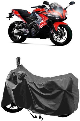 SUGASHRI Waterproof Two Wheeler Cover for Bajaj(Pulsar 200, Grey)