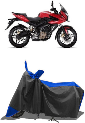 SUGASHRI Waterproof Two Wheeler Cover for Bajaj(Pulsar AS 150, Blue, Black)