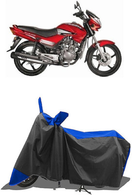 SUGASHRI Waterproof Two Wheeler Cover for Hero(Ambition, Blue, Black)