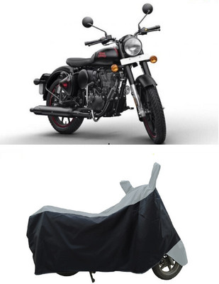 Coxtor Waterproof Two Wheeler Cover for Royal Enfield(Bullet 350, Grey)