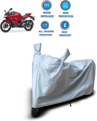 CODOKI Two Wheeler Cover for Suzuki(Gixxer SF, Silver)
