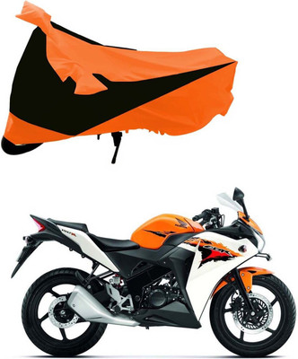 SK AUTO Two Wheeler Cover for Honda(CBR 150R, Black, Orange)
