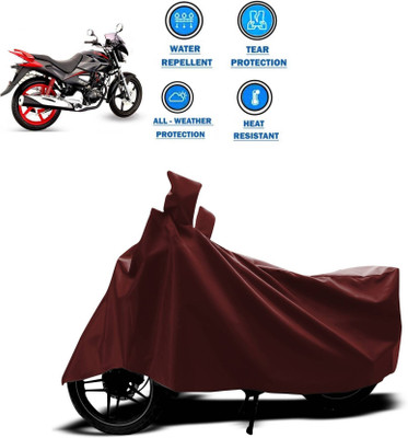 SK AUTO Two Wheeler Cover for Hero(CBZ, Maroon)